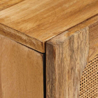 vidaXL TV Cabinet with Drawer Brown 105 x 33 x 46 cm Solid Mango Wood