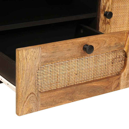 vidaXL TV Cabinet with Drawer Brown 105 x 33 x 46 cm Solid Mango Wood