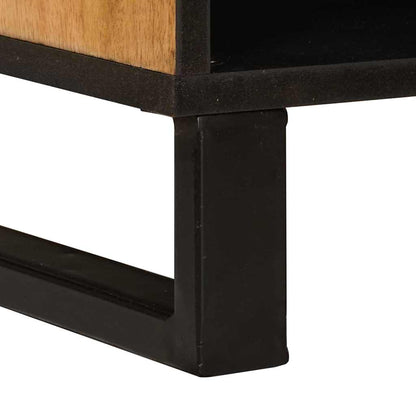 vidaXL TV Cabinet with Drawer Brown 100 x 33 x 46 cm Solid Mango Wood