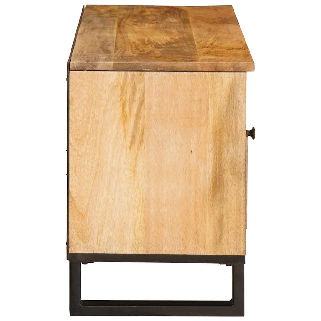 vidaXL TV Cabinet with Drawer Brown 100 x 33 x 46 cm Solid Mango Wood