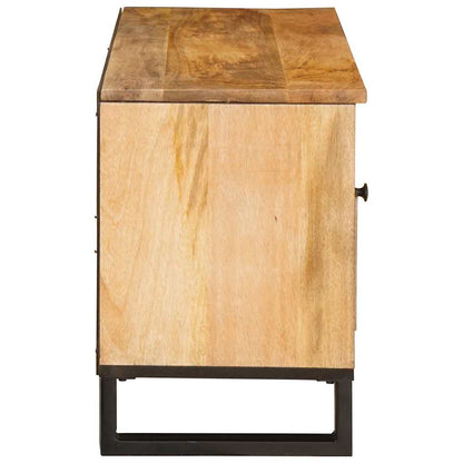 vidaXL TV Cabinet with Drawer Brown 100 x 33 x 46 cm Solid Mango Wood