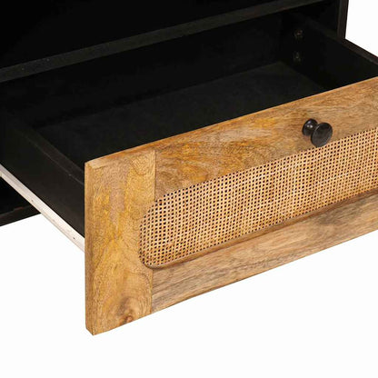 vidaXL TV Cabinet with Drawer Brown 80 x 33 x 46 cm Solid Mango Wood