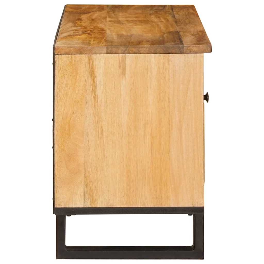 vidaXL TV Cabinet with Drawer Brown 80 x 33 x 46 cm Solid Mango Wood