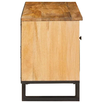 vidaXL TV Cabinet with Drawer Brown 80 x 33 x 46 cm Solid Mango Wood