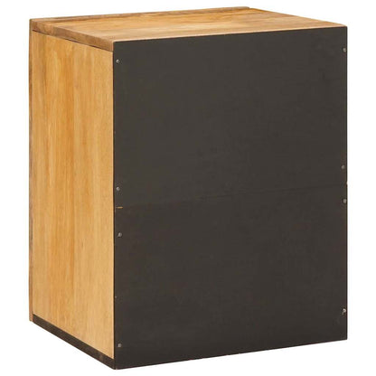 vidaXL Bathroom Hanging Cabinet Brown 38 x 33 x 48 cm Solid Mango Wood