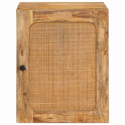 vidaXL Bathroom Hanging Cabinet Brown 38 x 33 x 48 cm Solid Mango Wood
