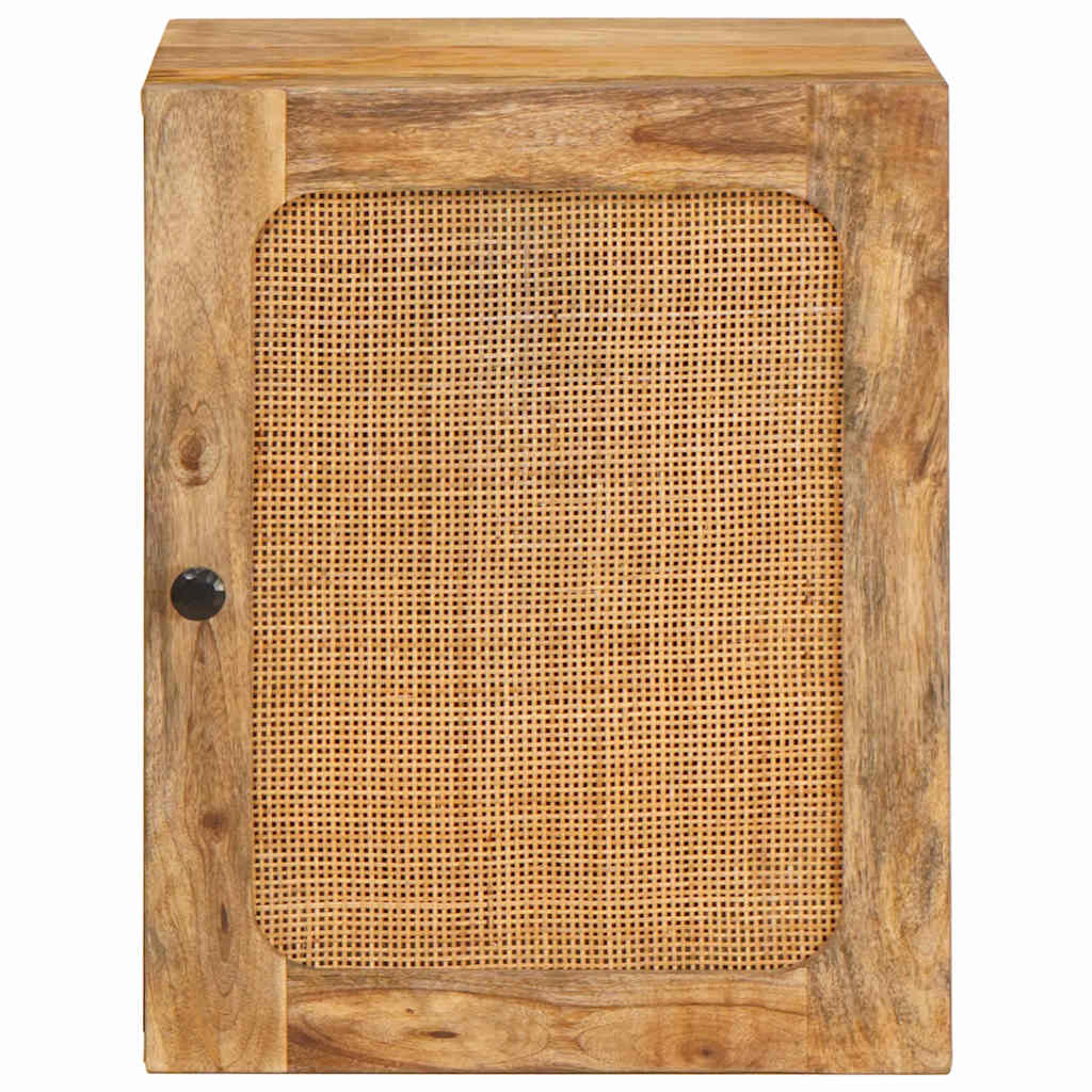 vidaXL Bathroom Hanging Cabinet Brown 38 x 33 x 48 cm Solid Mango Wood
