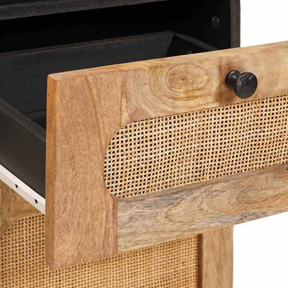 vidaXL Bathroom Cabinet Brown 38 x 33 x 160 cm Solid Mango Wood