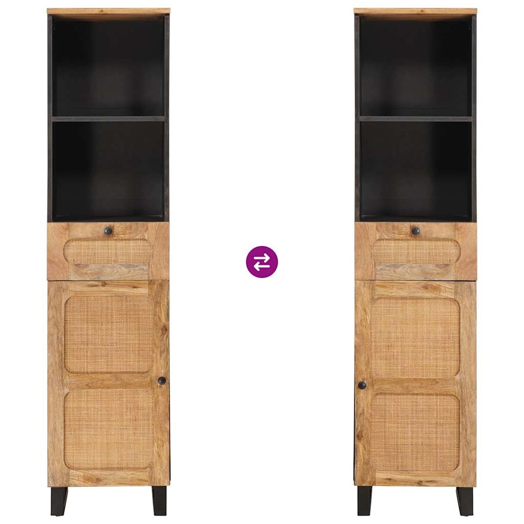 vidaXL Bathroom Cabinet Brown 38 x 33 x 160 cm Solid Mango Wood