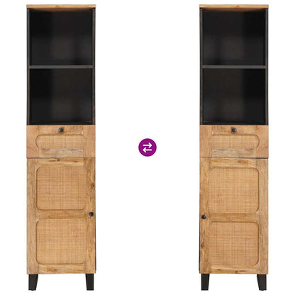 vidaXL Bathroom Cabinet Brown 38 x 33 x 160 cm Solid Mango Wood