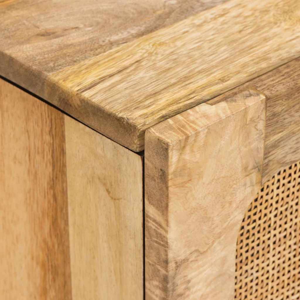 vidaXL Sideboard with Drawer Brown 40 x 33 x 75 cm Solid Mango Wood