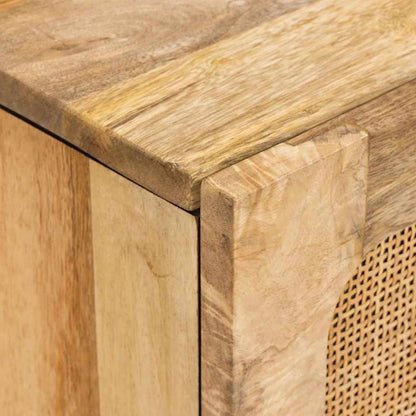 vidaXL Sideboard with Drawer Brown 40 x 33 x 75 cm Solid Mango Wood