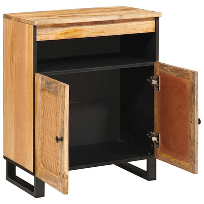 vidaXL Sideboard with Storage Brown 60 x 33 x 75 cm Solid Mango Wood