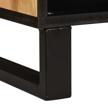 vidaXL Sideboard with Storage Brown 80 x 33 x 75 cm Solid Mango Wood