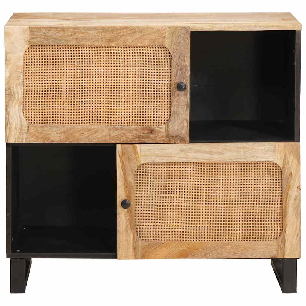 vidaXL Sideboard with Storage Brown 80 x 33 x 75 cm Solid Mango Wood