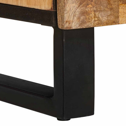 vidaXL Highboard with Storage Brown 90 x 33 x 75 cm Solid Mango Wood
