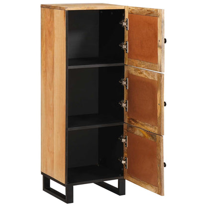 vidaXL Highboard with Storage Brown 90 x 33 x 75 cm Solid Mango Wood