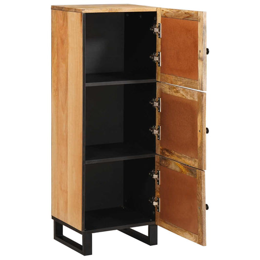 vidaXL Highboard with Storage Brown 90 x 33 x 75 cm Solid Mango Wood