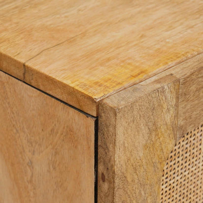vidaXL Highboard with Drawer Brown 40 x 33 x 110 cm Solid Mango Wood
