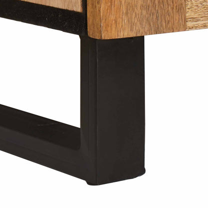 vidaXL Highboard with Drawer Brown 40 x 33 x 110 cm Solid Mango Wood