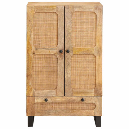 vidaXL Highboard with Drawer Brown 40 x 33 x 110 cm Solid Mango Wood