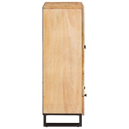 vidaXL Highboard with Drawer Brown 40 x 33 x 110 cm Solid Mango Wood