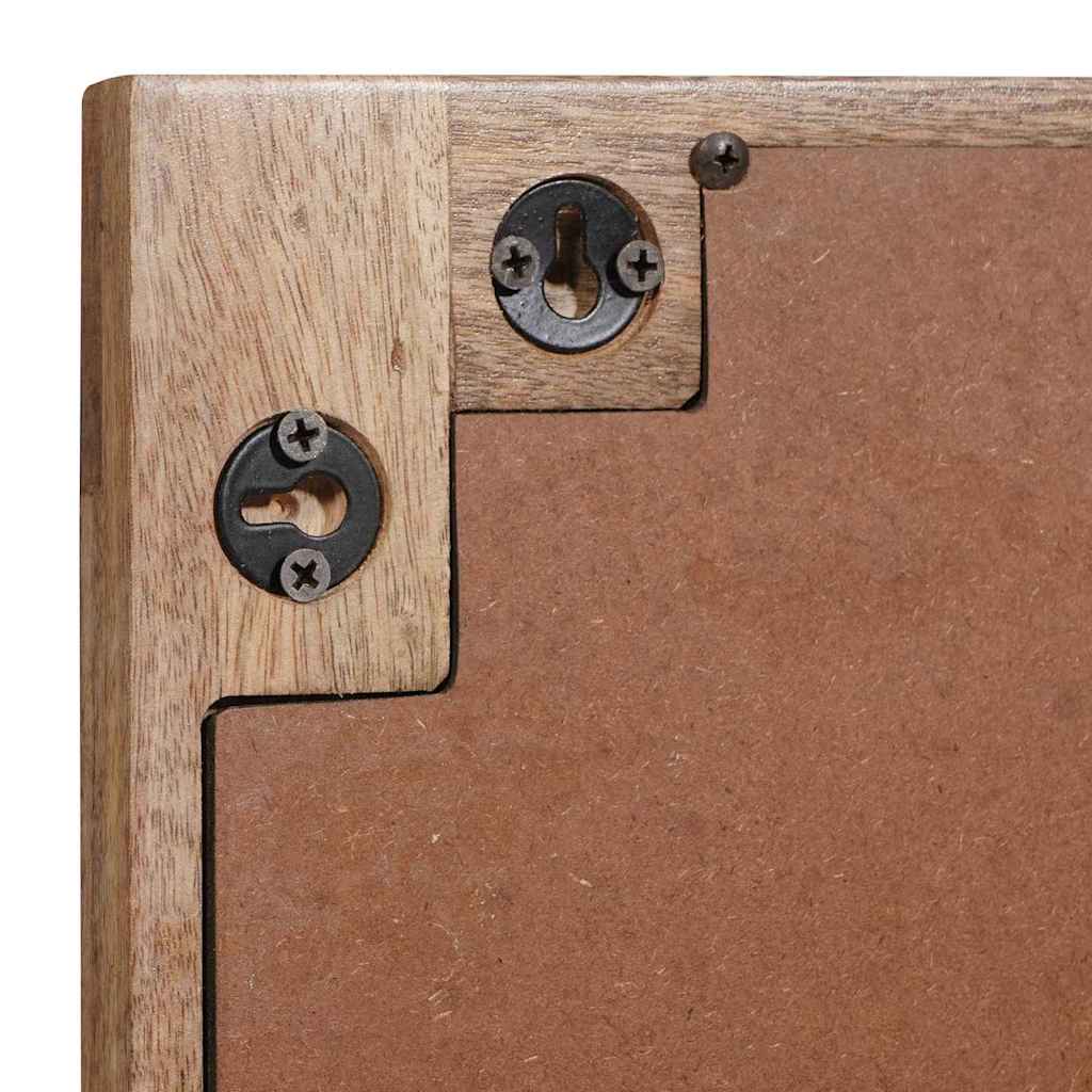 vidaXL Bathroom Mirror Brown 50 x 2.5 x 70 cm Solid Mango Wood