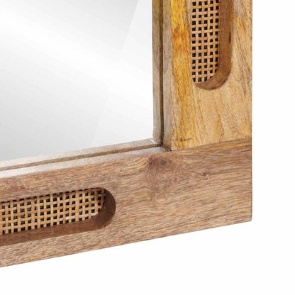 vidaXL Bathroom Mirror Brown 50 x 2.5 x 70 cm Solid Mango Wood