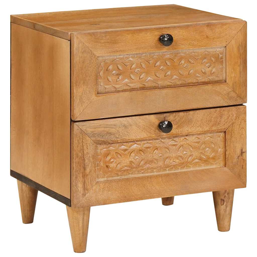 vidaXL Bedside Cabinet 2 pcs Light Brown 40 x 33 x 46 cm