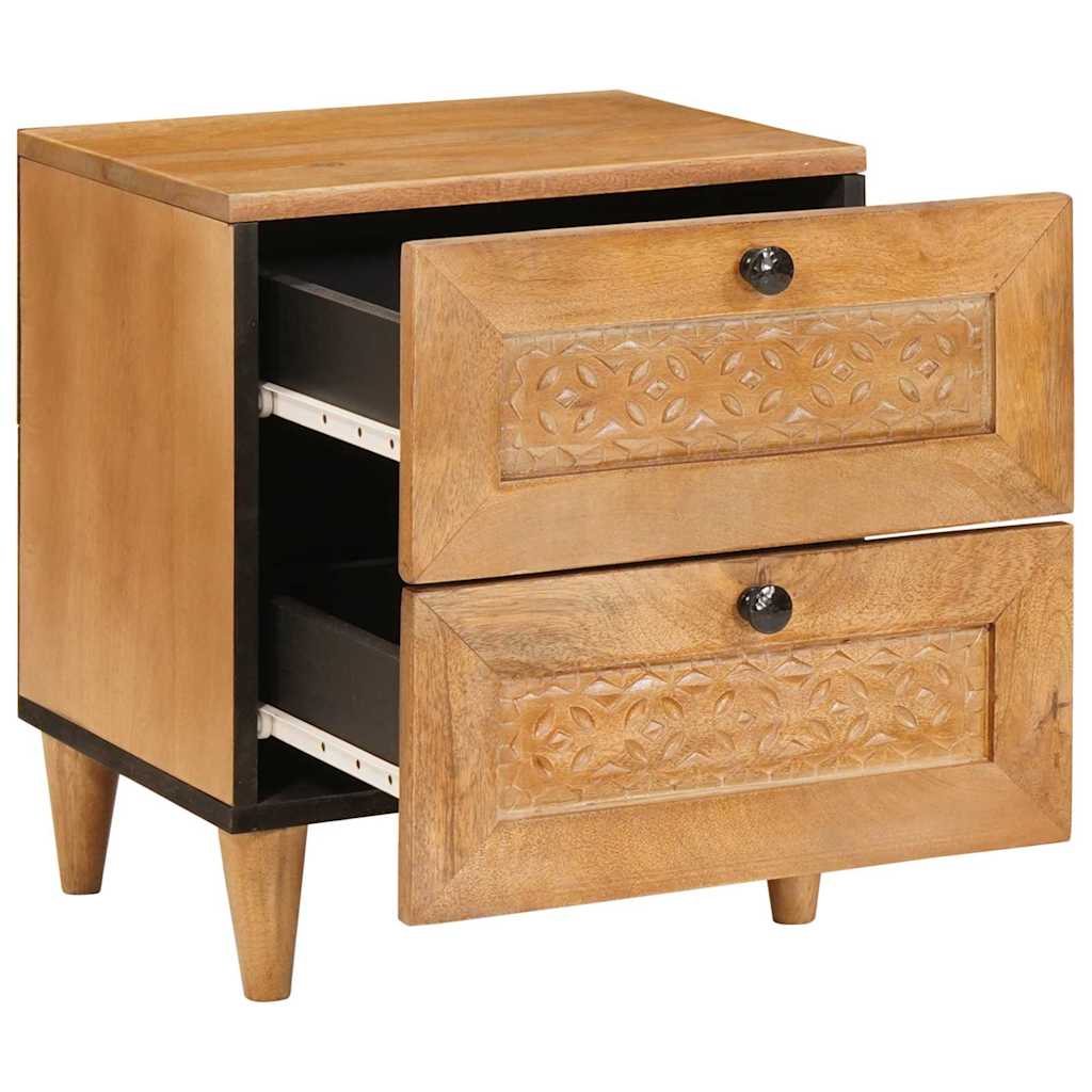 vidaXL Bedside Cabinet 2 pcs Light Brown 40 x 33 x 46 cm