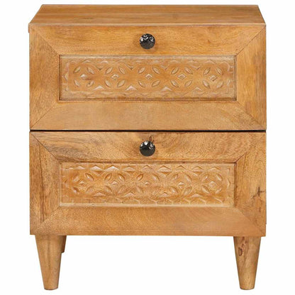 vidaXL Bedside Cabinet 2 pcs Light Brown 40 x 33 x 46 cm