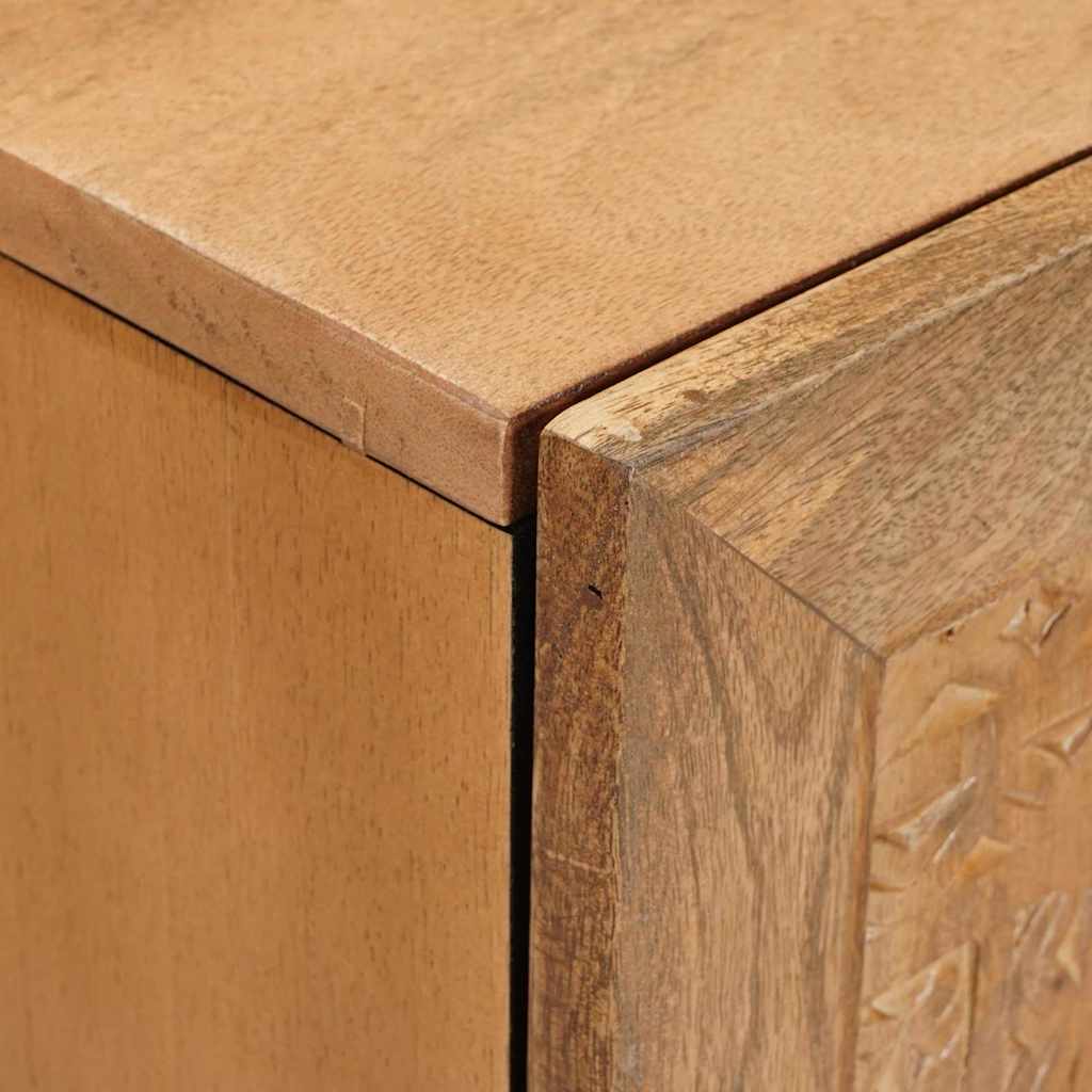 vidaXL TV Units Light Brown 105 x 33 x 46 cm Solid Mango Wood