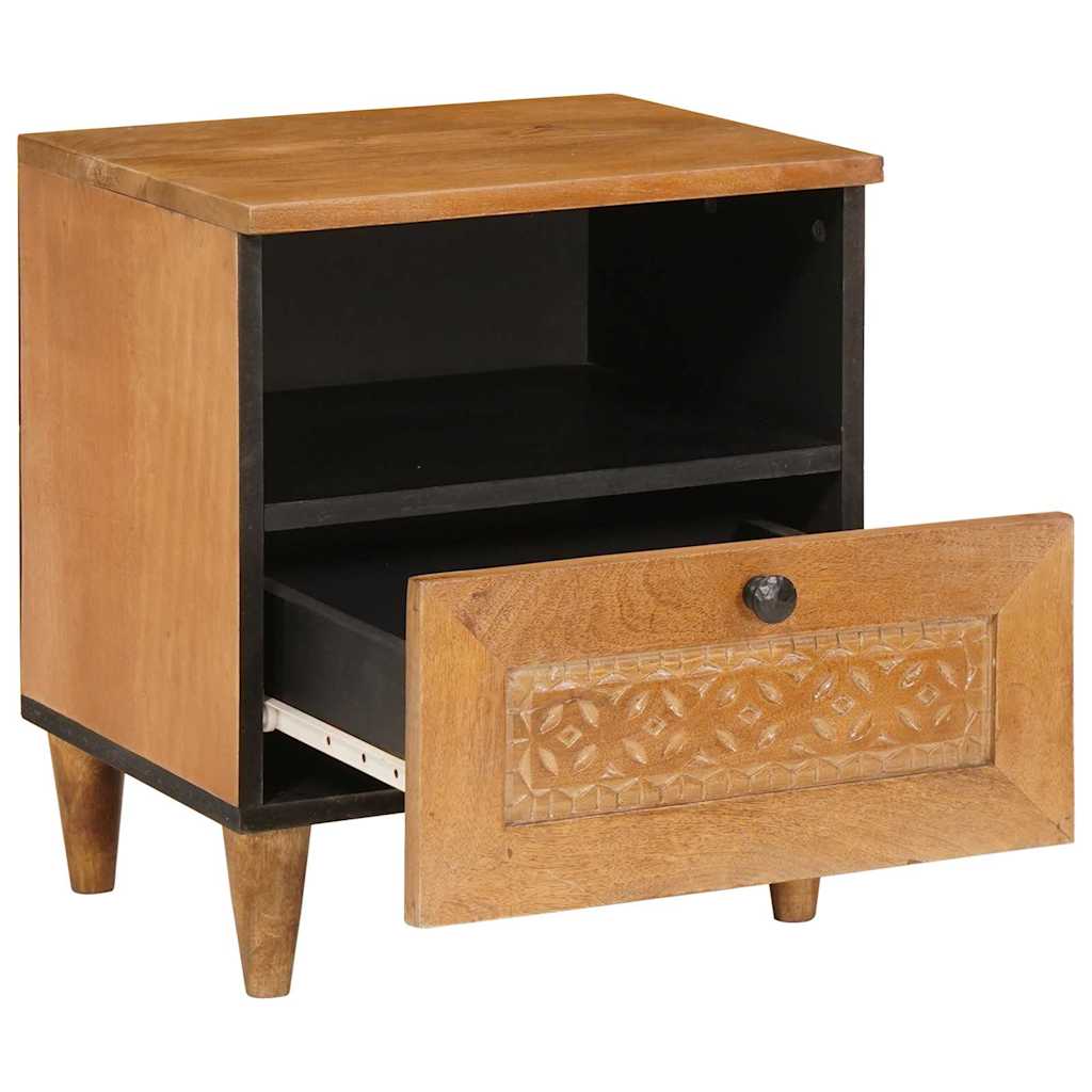 vidaXL Bedside Cabinet 2 pcs Light Brown 40 x 33 x 46 cm