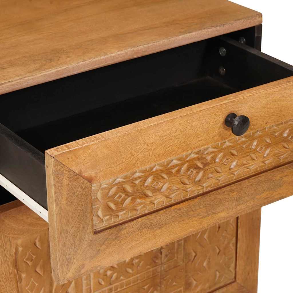 vidaXL Bedside Cabinet Light Brown 50 x 33 x 60 cm Engineered Wood