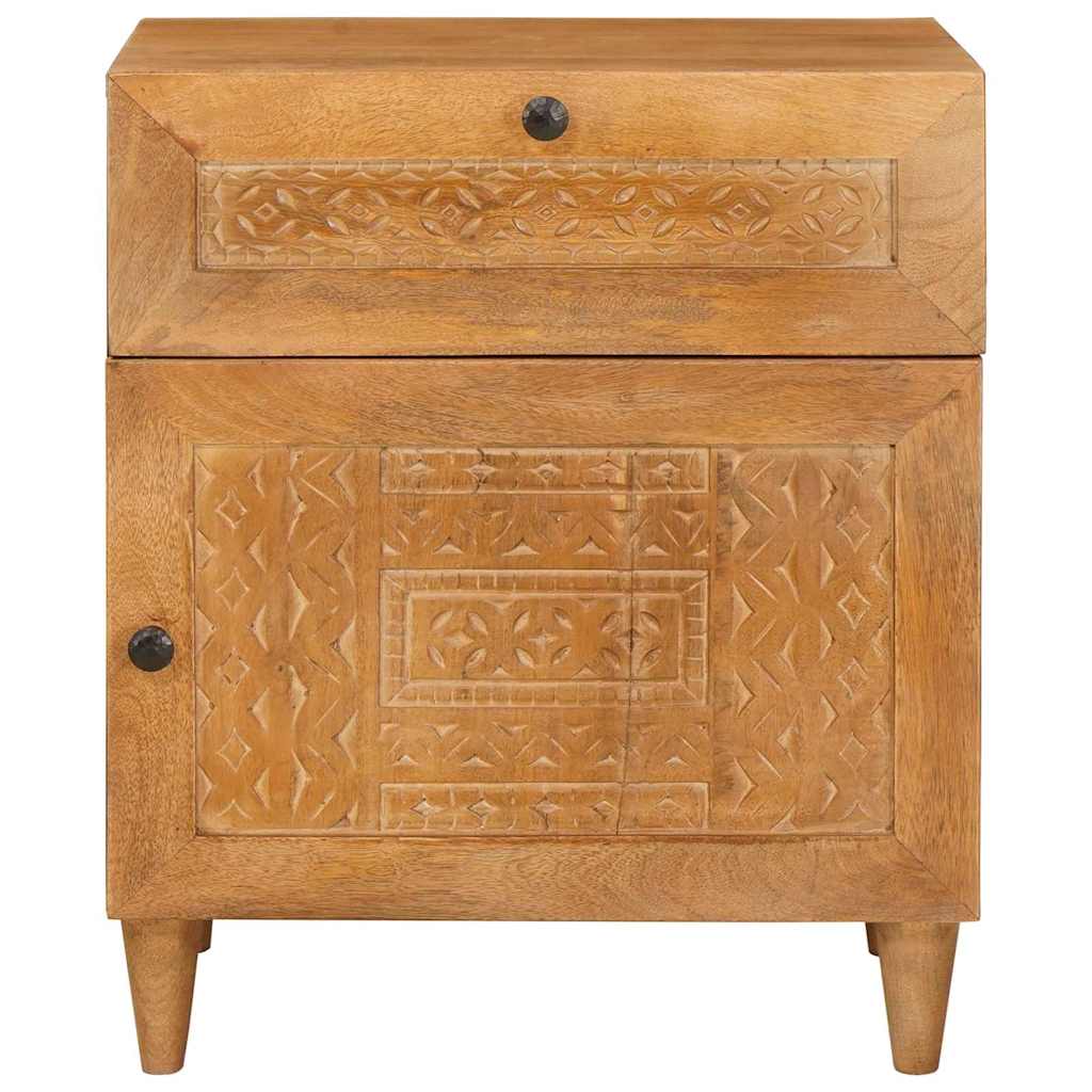 vidaXL Bedside Cabinet Light Brown 50 x 33 x 60 cm Engineered Wood