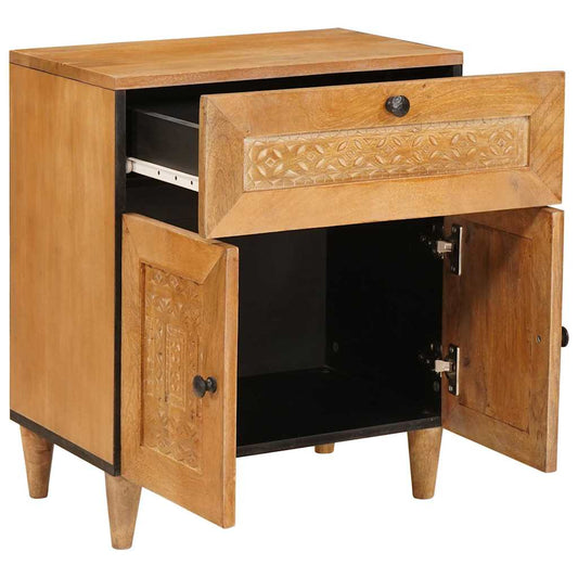 vidaXL Bedside Cabinet Light Brown 50 x 33 x 62 cm Engineered Wood