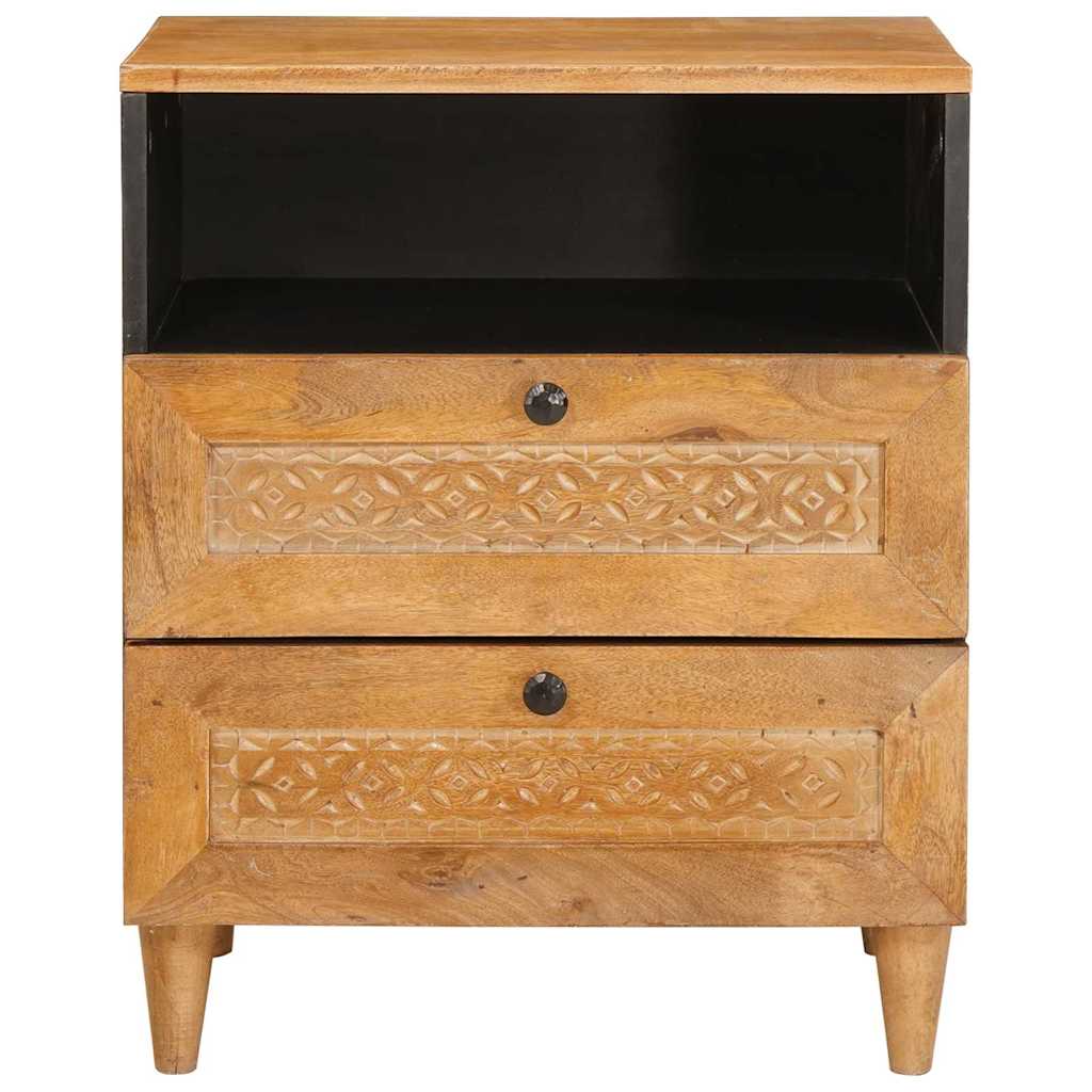 vidaXL Bedside Cabinet Light Brown 50 x 33 x 62 cm Engineered Wood