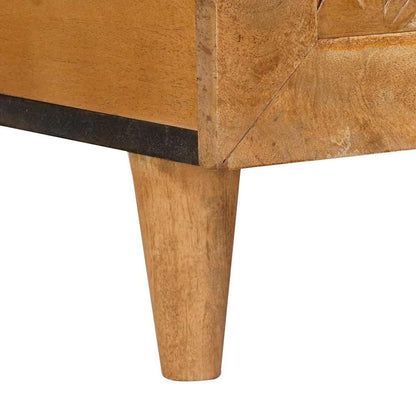 vidaXL Coffee Table Light Brown 100 x 54 x 40 cm Solid Mango Wood