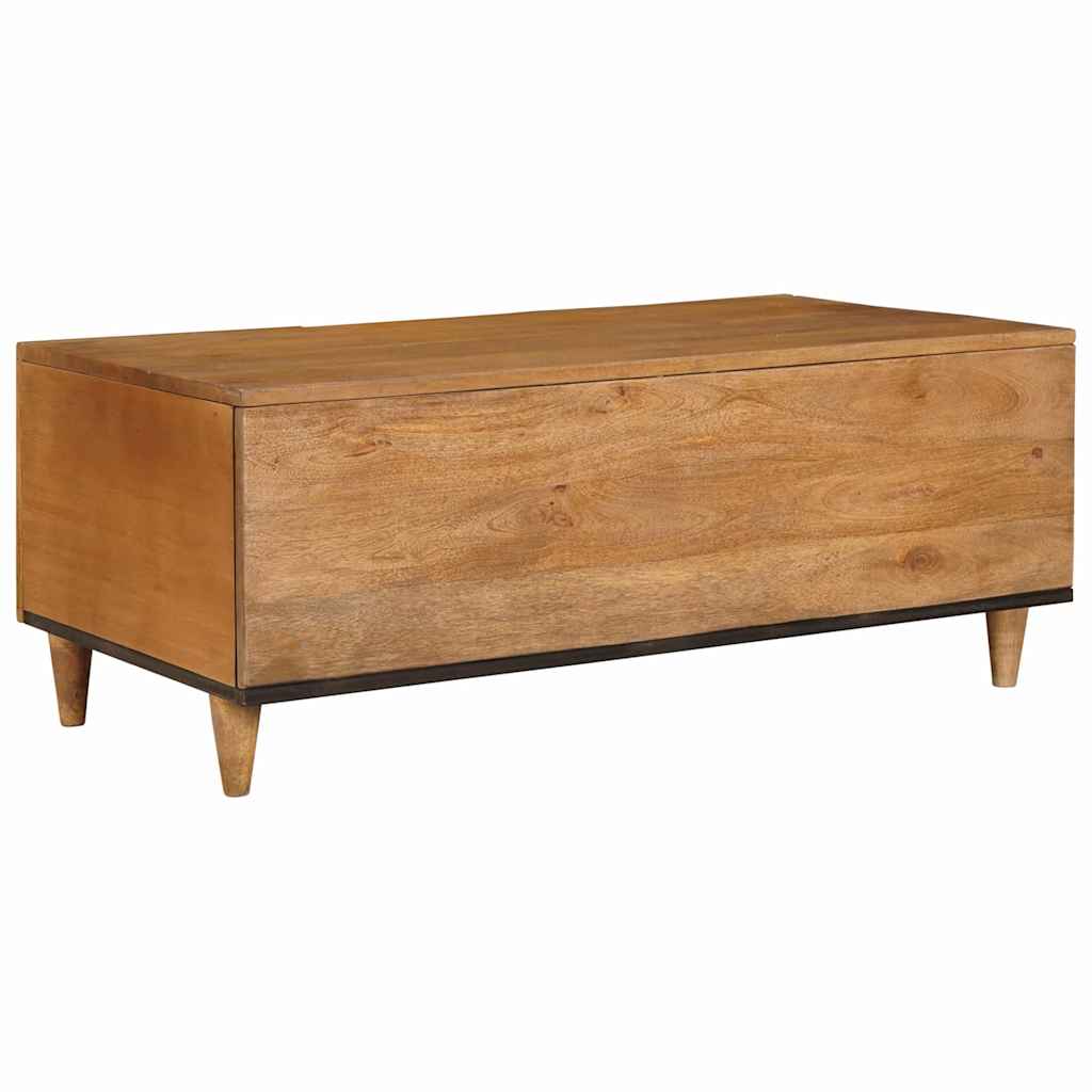 vidaXL Coffee Table Light Brown 100 x 54 x 40 cm Solid Mango Wood