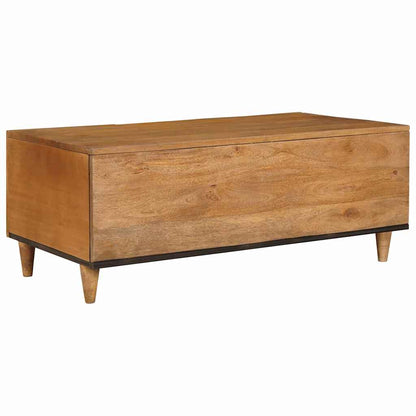 vidaXL Coffee Table Light Brown 100 x 54 x 40 cm Solid Mango Wood