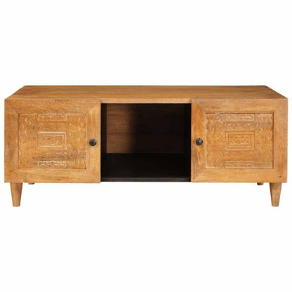 vidaXL Coffee Table Light Brown 100 x 54 x 40 cm Solid Mango Wood