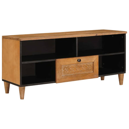 vidaXL TV Cabinet with Drawer 100 x 33 x 46 cm Solid Mango Wood