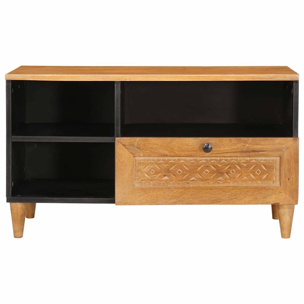 vidaXL TV Cabinet with Drawer 80 x 33 x 46 cm Solid Mango Wood