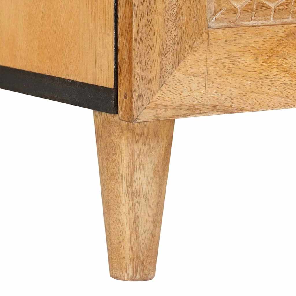 vidaXL TV Cabinet with Drawer 100 x 33 x 46 cm Solid Mango Wood