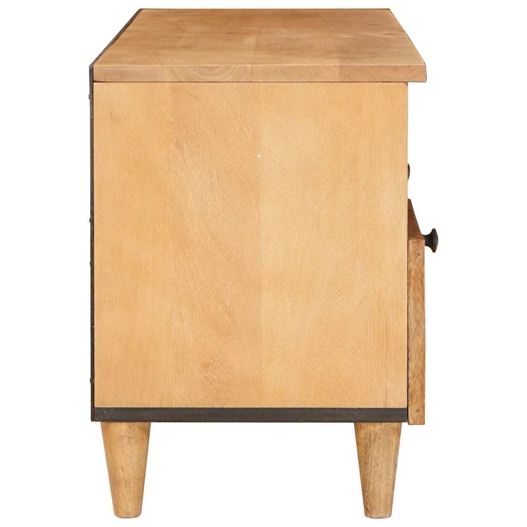 vidaXL TV Cabinet with Drawer 100 x 33 x 46 cm Solid Mango Wood