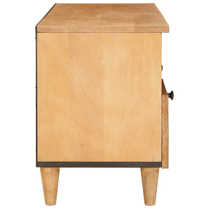 vidaXL TV Cabinet with Drawer 100 x 33 x 46 cm Solid Mango Wood