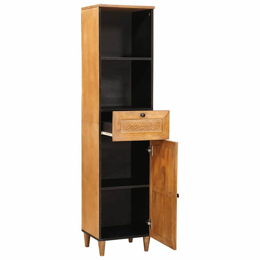 vidaXL Bathroom Cabinet Light Brown 38 x 33 x 160 cm Engineered Wood