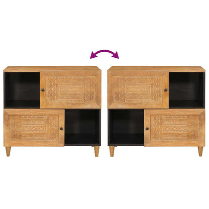 vidaXL Sideboard 80 x 33 x 75 cm Solid Mango Wood