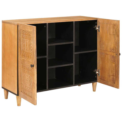 vidaXL Sideboard 90 x 33 x 75 cm Solid Mango Wood