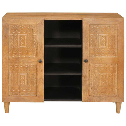 vidaXL Sideboard 90 x 33 x 75 cm Solid Mango Wood